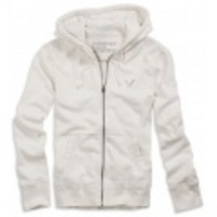 アメリカンイーグル メンズAE HEATHERED FULL-ZIP HOODIE (Ivory Trail)