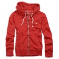 アメリカンイーグル メンズAE HEATHERED FULL-ZIP HOODIE (Red Field)