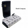 HAWK COMPANY【ホークカンパニー】ウォレットチェーン付きパイソンロングレザーウォレット【送料無料】