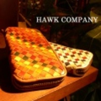 HAWK COMPANY【ホークカンパニー】編み込みロングレザーウォレット「Paquet」【送料無料】