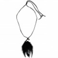 SABLE CLUTCH (セーブル クラッチ) FEATHER TOP DEER LEATHER CHOKER SC02-018