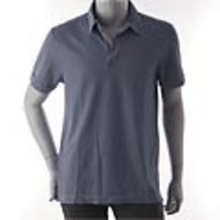 Calvin Klein Jeans[カルバン・クライン・ジーンズ]　鹿の子 スキッパーポロシャツ[ダークブルー]