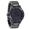 NIXON ニクソンTHE 42-20CHRONO（42-20クロノ)カラー：ALL BLACK-PURPLE/【送料無料】 ニクソン時計 男性用