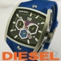 DIESEL[ディーゼル] メンズ腕時計　クロノグラフ ブルーウレタンベルト　DZ4164(DZ4164)