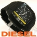 ディーゼル　DIESEL[ディーゼル]メンズ腕時計　アナログ★ウレタンバンド★ALLブラック×イエロー(DZ1322)