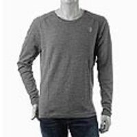 DIESEL[ディーゼル]　ウール／麻混クルーネックセーター[グレー]