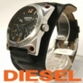 ディーゼル　DIESEL[ディーゼル]メンズ腕時計　ブレス風★ファッションウォッチ★アナログ×レザー(DZ1212)