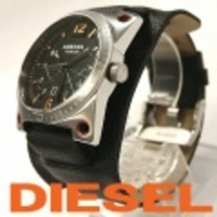 ディーゼル　DIESEL[ディーゼル]メンズ腕時計　ブレス風★ファッションウォッチ★アナログ×レザー(DZ1212)