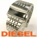 DIESEL[ディーゼル]メンズ腕時計　ブレス風★ファッションウォッチ★デジタル×メタル(DZ7080)