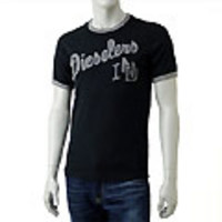 DIESEL[ディーゼル]　クルーネックＴシャツ[ブラック]