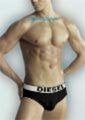 DIESEL[ディーゼル]　ストレッチ ブリーフパンツ[ブラック]