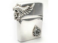 【THIRTEEN DESIGNS】FZ-01 FLYING SKULL ZIPPO:ブースカバイリトルロック [BOO.SCA by LITTLEROCK]