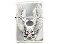 【THIRTEEN DESIGNS】FZ-02 GULL WING SKULL ZIPPO w/RUBY EYES:ブースカバイリトルロック [BOO.SCA by LITTLEROCK]