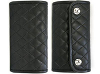 【THIRTEEN DESIGNS】KWA-14　QUILTING LONG WALLET（Black）:ブースカバイリトルロック [BOO.SCA by LITTLEROCK]