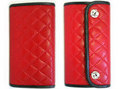 【THIRTEEN DESIGNS】KWA-14　QUILTING LONG WALLET（Red）:ブースカバイリトルロック [BOO.SCA by LITTLEROCK]