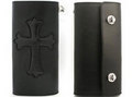 【THIRTEEN DESIGNS】KWA-3N　W CROSS&CARD CASE WALLET（Hard Leather）-カスタム2:ブースカバイリトルロック [BOO.SCA by LITTLEROCK]