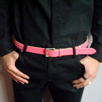 2LINE STUDSケイコウBELT:イエロールビー[YELLOWRUBY]