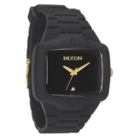 NIXON　ニクソン　2011　SS 新作　Rubber　Player　ラバープレイヤー　Matte　Black/Gold　マット　ブラック/ゴールド　腕時計 NIX-NA1391041:チックタック [TiCTAC]