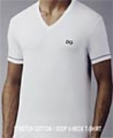 DOLCE&GABBANA[ドルチェ＆ガッバーナ]　ＶネックＴシャツ[ピュアホワイト]