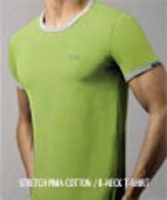 DOLCE&GABBANA[ドルチェ＆ガッバーナ]　ストレッチ クルーネックＴシャツ[ライムグリーン]