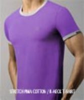 DOLCE&GABBANA[ドルチェ＆ガッバーナ]　ストレッチ クルーネックＴシャツ[ラベンダー]