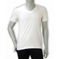 DOLCE&GABBANA[ドルチェ＆ガッバーナ]　ストレッチＶネックＴシャツ[ピュアホワイト]