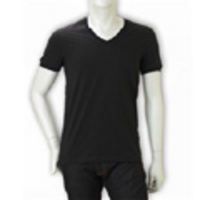 DOLCE&GABBANA[ドルチェ＆ガッバーナ]　ストレッチＶネックＴシャツ[ブラック]