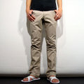 40/2 cotton gaberdine basic slimstrait pants:イエロールビー[YELLOWRUBY]