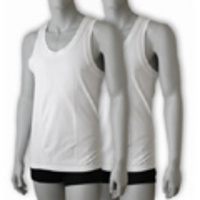 DOLCE&GABBANA[ドルチェ＆ガッバーナ]　ストレッチタンクトップ２枚セット[ピュアホワイト]