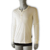 DOLCE&GABBANA[ドルチェ＆ガッバーナ]　モダール ストレッチヘンリーネックＴシャツ[オフホワイト]