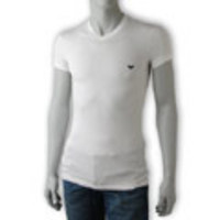 EMPORIO ARMANI[エンポリオ・アルマーニ]　ストレッチ モダールＴシャツ[ピュアホワイト]