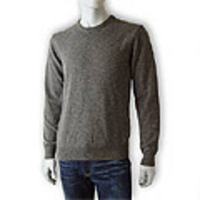 EMPORIO ARMANI[エンポリオ・アルマーニ]　ピュアカシミアクルーネックセーター[グレー]