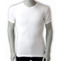 EMPORIO ARMANI[エンポリオ・アルマーニ]　リブコットンＴシャツ[ピュアホワイト]