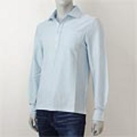 Ermenegildo Zegna[エルメネジルド・ゼニア]　長袖ポロシャツ[ベビーブルー]