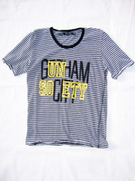 BRING ON THE NOISE ガーゼボーダーカットソー(B):アップザブラケット[UP THE BRACKET]