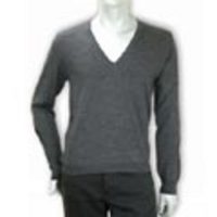 GUCCI[グッチ]　Ｖネックセーター[チャコールグレー]