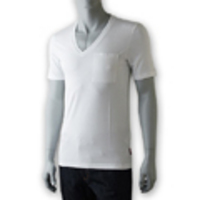 HUGO HUGOBOSS[ヒューゴ ヒューゴボス]　ストレッチＶネックＴシャツ[ピュアホワイト]