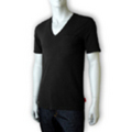 HUGO HUGOBOSS[ヒューゴ ヒューゴボス]　ストレッチＶネックＴシャツ[ブラック]