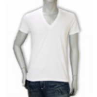 HUGO HUGOBOSS[ヒューゴ ヒューゴボス]　モダール混ＶネックＴシャツ[ピュアホワイト]