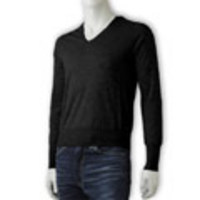 MESSAGERIE[メッサジェリエ]　Ｖネックセーター[ブラック]