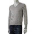 MESSAGERIE[メッサジェリエ]　Ｖネックセーター[ヘザーグレー]