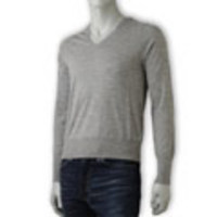 MESSAGERIE[メッサジェリエ]　Ｖネックセーター[ヘザーグレー]