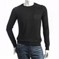 OFFICINA36[オフィチーナ・トレンタ・セイ]　クルーネックセーター[ブラック]at13 nero