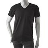 OFFICINA36[オフィチーナ・トレンタ・セイ]　ストレッチＶネックＴシャツ[ブラック]