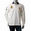 POLO RALPH LAUREN[ポロ・ラルフローレン]　イタリア流通モデル　ビッグポニー　長袖ポロシャツ[生成り]
