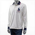 POLO RALPH LAUREN[ポロ・ラルフローレン]　ビッグポニー　長袖ポロシャツ[オフホワイト]
