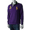POLO RALPH LAUREN[ポロ・ラルフローレン]　ビッグポニー　長袖ポロシャツ[パープル]