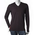 PRADA SPORT[プラダ・スポーツ]　Ｖネック長袖インターロックＴシャツ[バーガンディ]