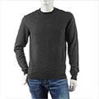 PRADA SPORT[プラダ・スポーツ]　カシミア／コットン混 クルーネックセーター[チャコールグレー]