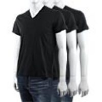 PRADA[プラダ]　ＶネックＴシャツ３枚セット[ブラック]
